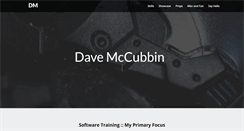 Desktop Screenshot of davemccubbin.com