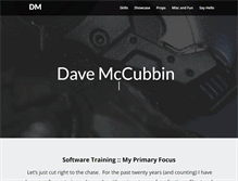 Tablet Screenshot of davemccubbin.com